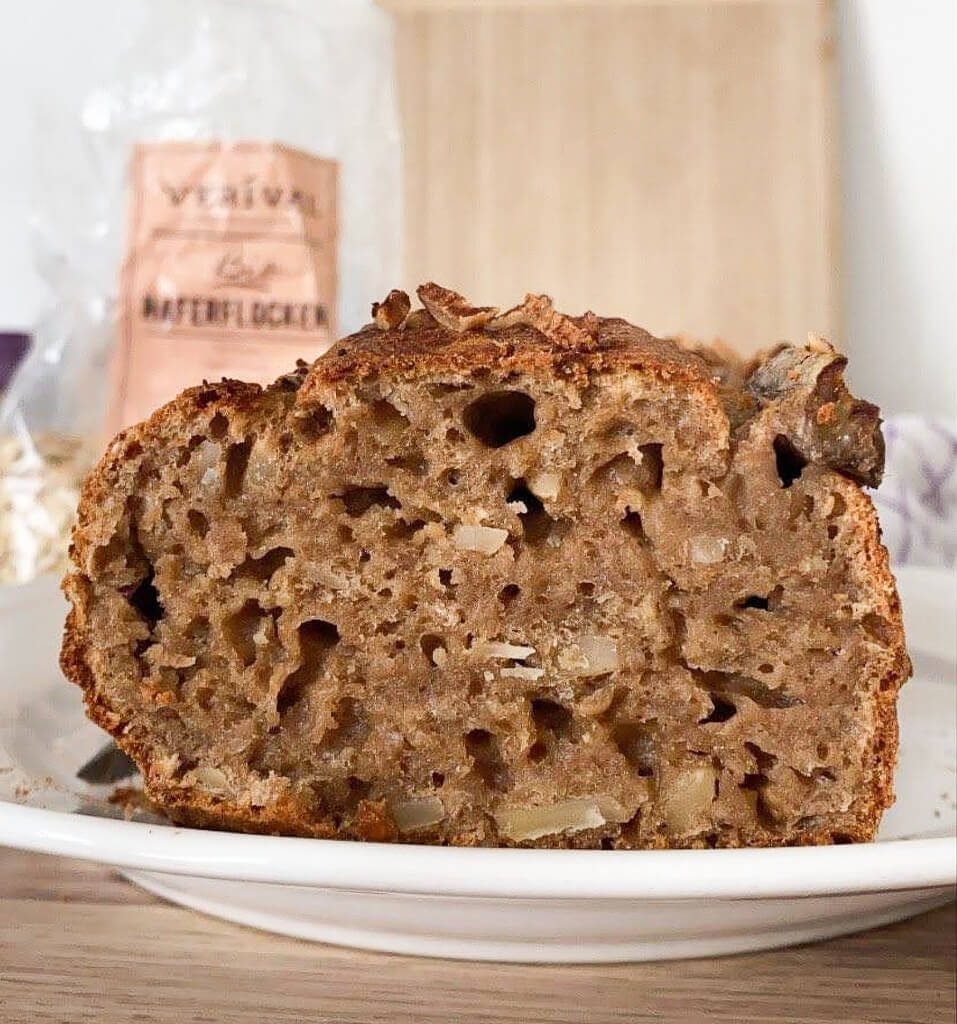 Rezept: Bananenbrot mit Haferflocken