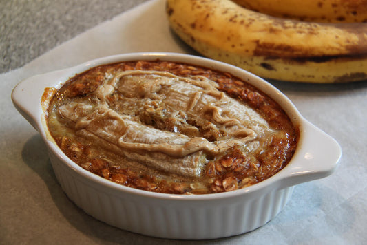 Bananenbrot Porridge aus dem Ofen Rezept