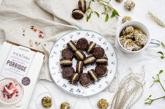 Weihnachtsrezept: Gefüllte Kakao-Dattel-Cookies