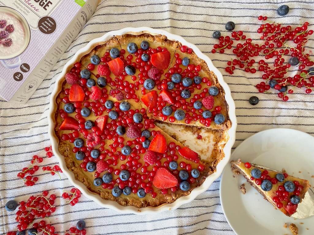 Rezept Beerige Porridge Tarte Titelbild