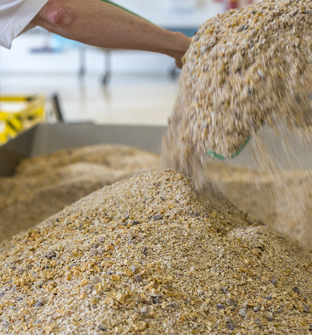 Handarbeit Verival Porridge mischen